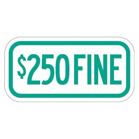 Fine Supplemental Parking Sign,6" x 12, T1-2055-EG_12x6
