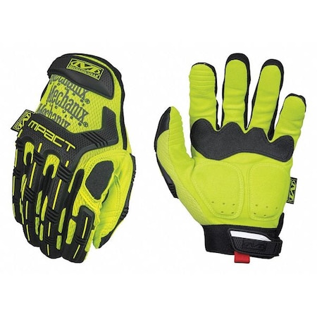 M-Pact XD Impact Gloves,XL,Hi-Vis Yellow,PR