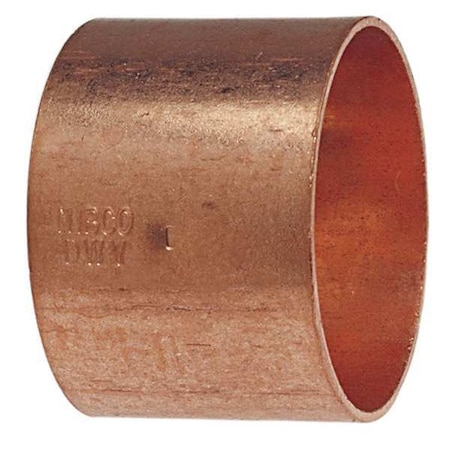 1-1/2" NOM C Copper Coupling with Stop