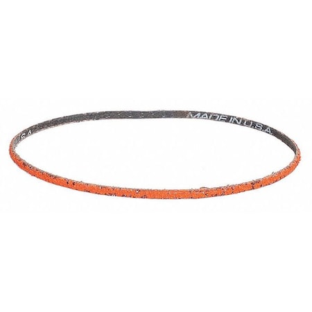 Sanding Belt, 2 in W, 60 in L, Coated, Ceramic, 36 Grit, Extra Coarse, Blaze R980P, Orange