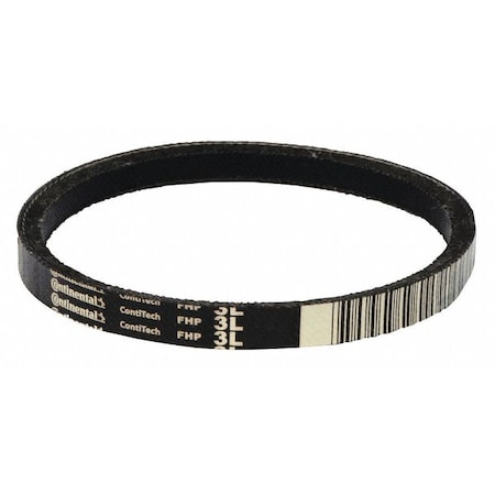 3L150 FHP V-Belt, 15 in Outside Length, 3/8 in Top Width, 7/32" Thickness, 1 Ribs