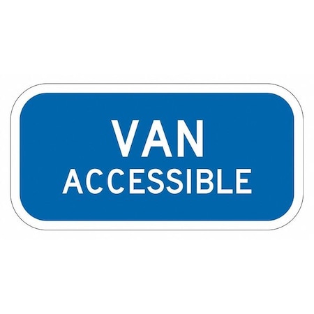 Van Accessible Parking Sign,6" x 12, T1-2810-EG_12x6