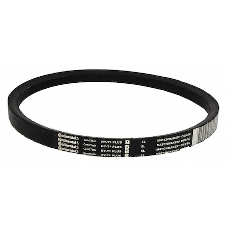 B63 Classical V-Belt, 66 in Outside Length, 21/32 in Top Width, 13/32" Thickness, 1 Ribs