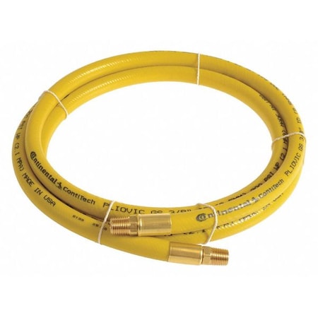 1/4" x 50 ft PVC Coupled Multipurpose Air Hose 300 psi YL