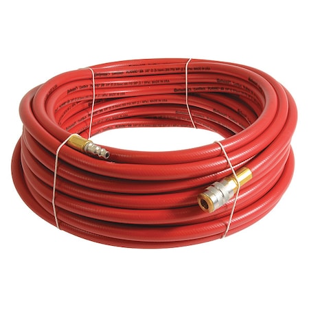 1/4" x 20 ft PVC Coupled Multipurpose Air Hose 300 psi RD
