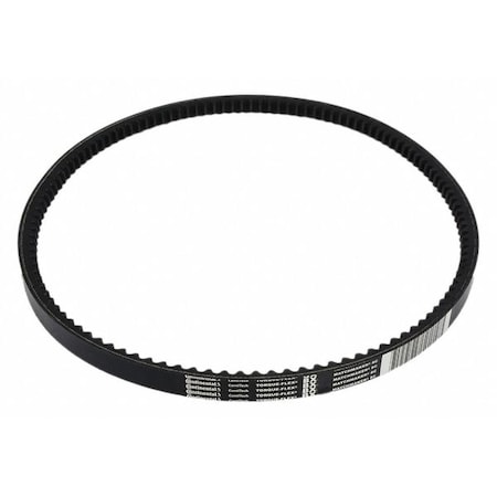 BX33 Cogged, Classical V-Belt, 36 in Outside Length, 21/32 in Top Width, 13/32" Thickness, 1 Ribs