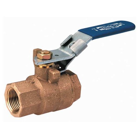 3/4" FNPT Bronze Ball Valve Inline
