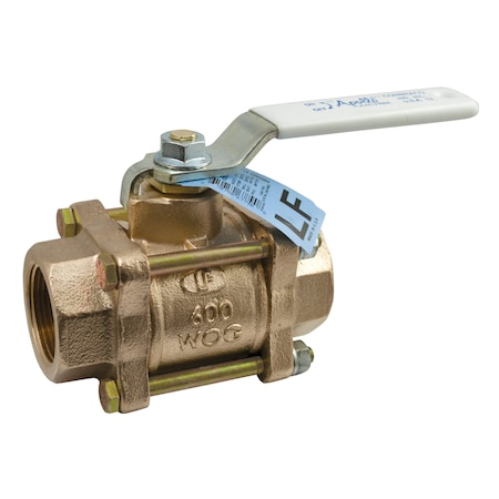 1-1/2" FNPT Bronze Ball Valve Inline