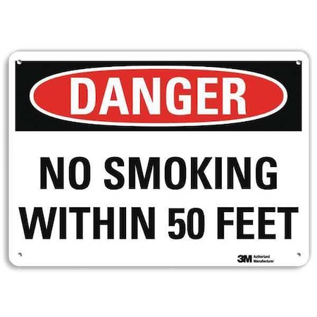Danger Sign, 10" H, 14 in W,  Horizontal Rectangle, English, U3-1863-NA_14x10
