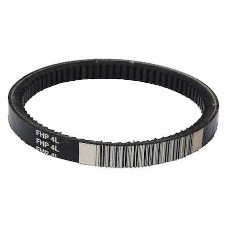 4L580 FHP V-Belt, 58 in Outside Length, 1/2 in Top Width, 5/16" Thickness, 1 Ribs