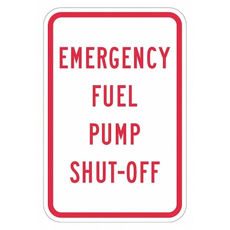 Facility Sign, 18 in H, 12 in W, Aluminum, Vertical Rectangle, English, T1-1798-EG_12x18