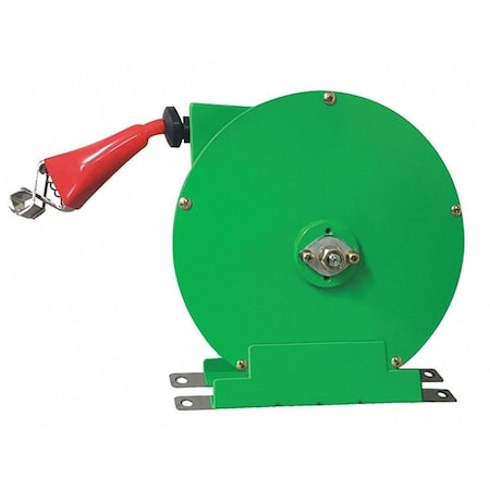Cable Reel,50 ft.,Powder Coated,Green