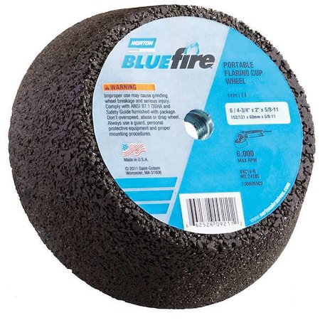 Flaring Cup Grinding Wheel,ZA,6 in. Dia