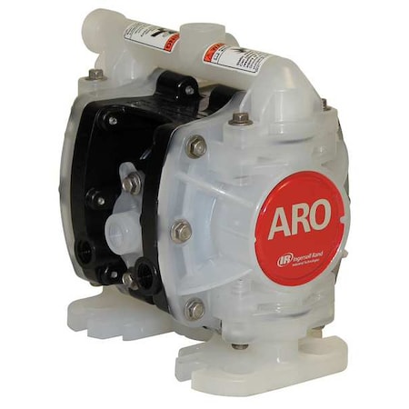 Double Diaphragm Pump, Polypropylene, Air Operated, PTFE, 5.3 GPM