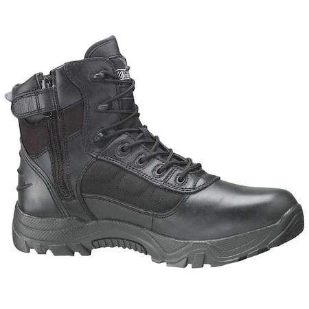 The Deuce, Unisex 6-Inch Work Boot, 9.5, W, Fabric, Leather, 6 in Height, Black