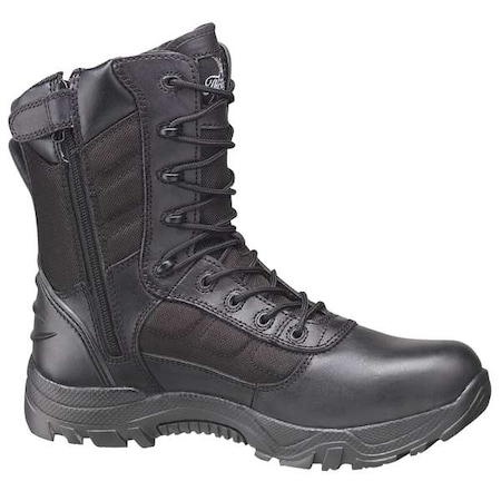 The Deuce, Unisex 8-Inch Work Boot, 9, M, Fabric, Leather, 8 in Height, Black