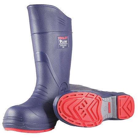 Men's Flite Tall Rubber Boots, Composite Toe, 15" Height, Blue, 5