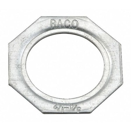 Conduit Fitting Reducing Washer, 2 in x 3/4 in, Steel, Electro Zinc Plated, Silver