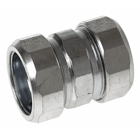 IMC Coupling, 1/2 in, Compression, Steel, Plain, Gray