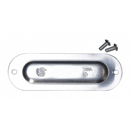 Conduit Body Cover, Screw In, 3/4 in Size, NEMA 3R, 1-9/16 in W, 4-11/16 in L, Aluminum