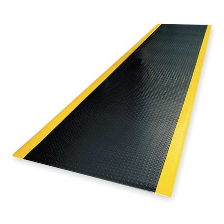 Antifatigue Mat, 28 ft. L x 3 ft. W, 1/2" Thickness, Closed Cell PVC Foam, Diamond Plate