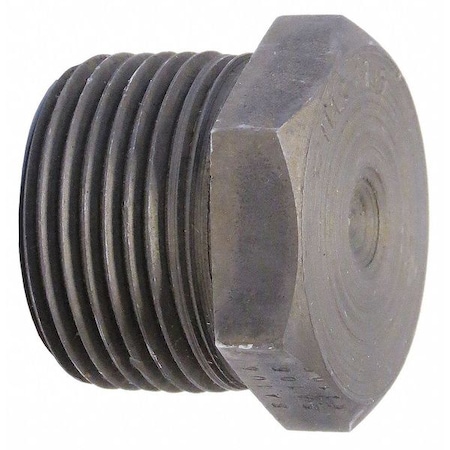 Hex Head Plug Hex Head Plug, 3" Pipe, MNPT, Black Forged Steel, Class 3000