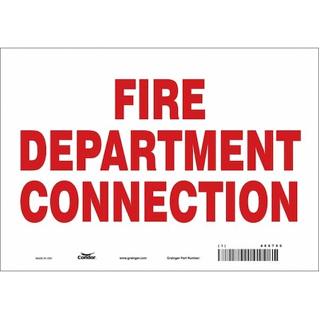 Safety Sign,10" W,7" H,0.004" Thickness