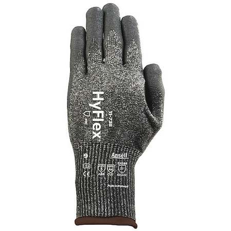 Cut-Resistant Coated Gloves, Cut Level A4 ,Dipped ,Water-Based Polyurethane,Nitrile ,Sandy ,6 1 PR