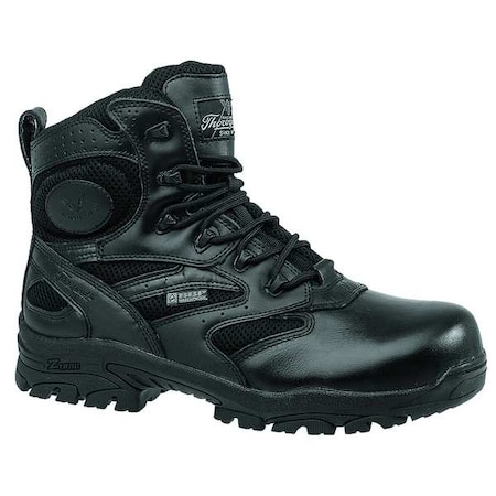 The Deuce, Unisex 6-Inch Work Boot, 4.5, M, Fabric, Leather, 6 in Height, Black