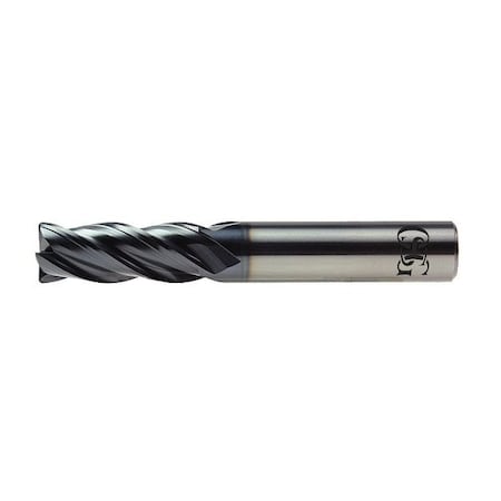 Carbide End Mill,VG436,3/8 D,7/8 Cut L