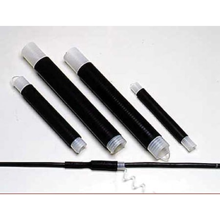 Cold Shrink Tube, Medium Wall, Not Rated I.D. Shrink Ratio, 1.94 in I.D. Before Shrinking, Black, 10 PK