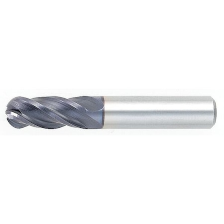 Carbide End Mill,HP441,3/8 D,1 Cut L