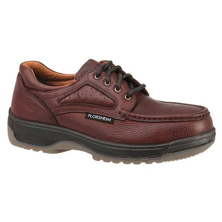 Men's Oxford Shoe, Composite Toe, Leather Upper, TPU Outsole, Lace Up, Dark Brown, 10 1/2 D
