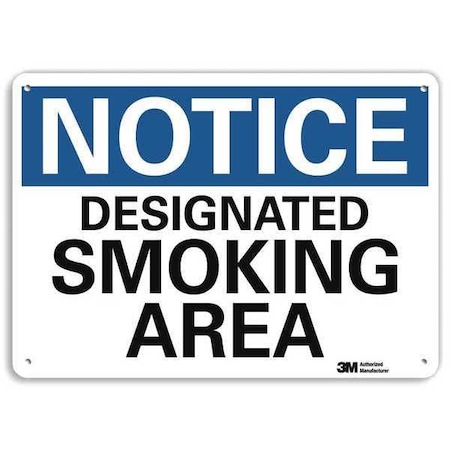 Notice Sign, 10" H, 14 in W,  Horizontal Rectangle, English, U5-1118-NA_14x10