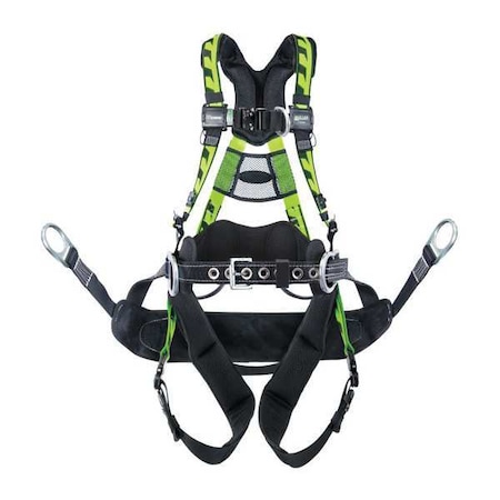 AirCore(TM) Tower Full Body Harness, L/XL, 400 lb., Quick-Connect Chest/ Quick-Connect Leg Straps