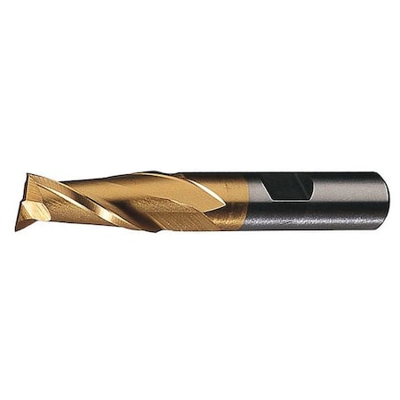 4-Flute HSS Center Cutting Square Single End MIll Cleveland HG-4C-TC TiCN 3/16x3/8x1-1/4x3-1/16