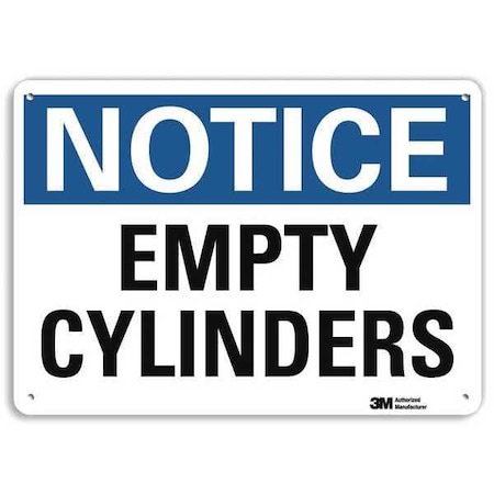 Notice Sign, 10 in H, 14 in W, Horizontal Rectangle, English, U5-1196-NA_14x10