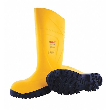Men's Steplite X(R) Tall Rubber Boots, Steel Toe, 15" Height, Yellow, 5