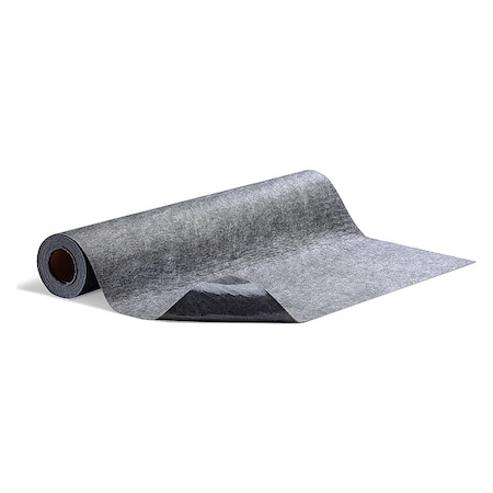 Sorbent Roll, 2 gal, 3 ft x 25 ft, Universal, Gray, Polypropylene