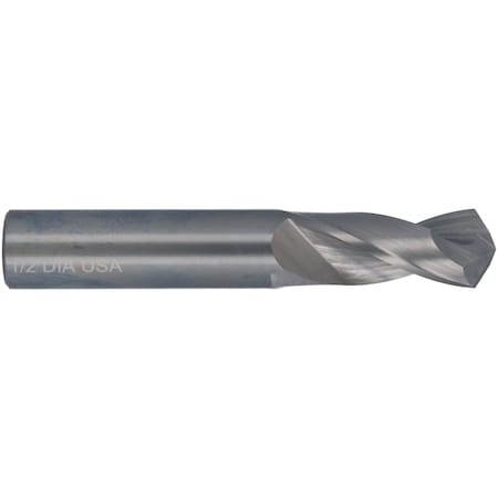 Screw Machine Drill Bit, 3/32 in Size, 118  Degrees Point Angle, Solid Carbide, Spiral Flute