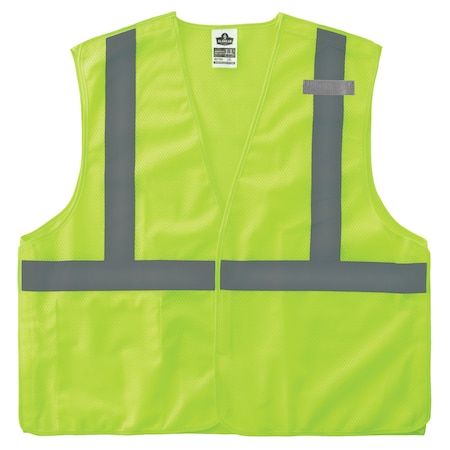 M Lime Economy Breakaway Mesh Vest Class 2 - Single Vest