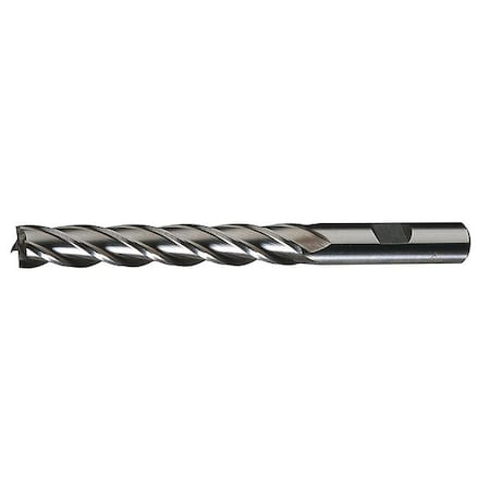 4-Flute HSS Center Cutting Square Single End MIll Cleveland HG-4C Bright 9/32x3/8x3/4x2-1/2