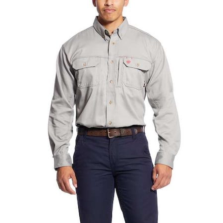 Men's Flame-Resistant Shirt, 8.9 cal/sq cm, 2XL, Cotton