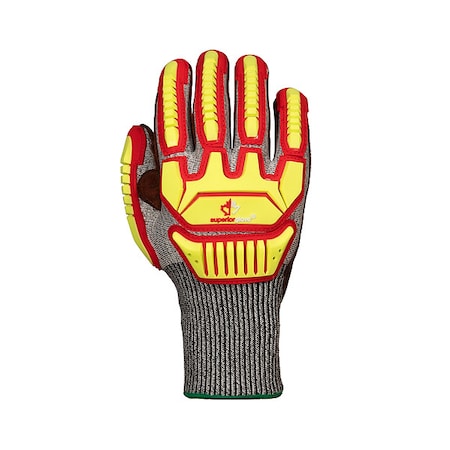 Work Gloves, Cut Level A8 ,Uncoated ,Nitrile ,XL 1 PR