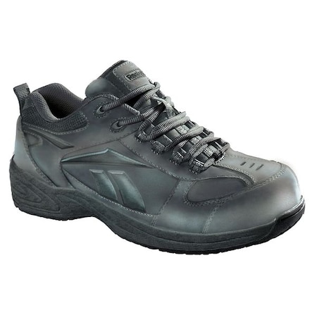 Jorie, Men's Athletic Shoe, 9 W, Leather, Black