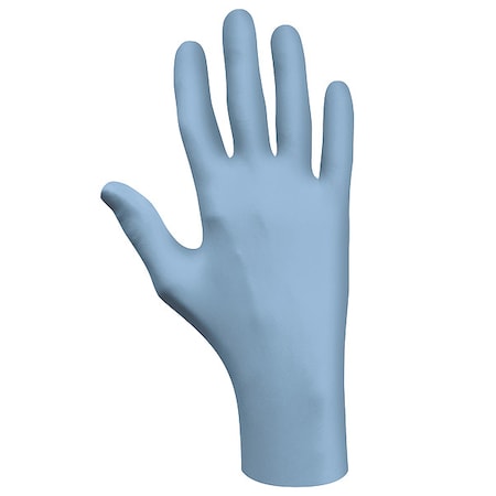 7502PF, Disposable Gloves, 2.5 mil Palm, Nitrile, Powder-Free, XS ( 6 ), 200 PK, Blue