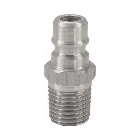 Hydraulic Quick Connect Hose Coupling, Steel Body, Ball Lock, 1/4"-18 Thread Size, H Series