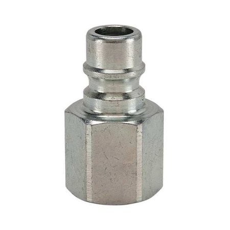 Hydraulic Quick Connect Hose Coupling, Steel Body, Ball Lock, 1/8"-27 Thread Size, H Series