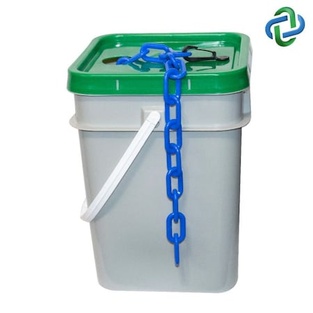 Blue Plastic Chain - Pail 1"(#4,25 mm)
