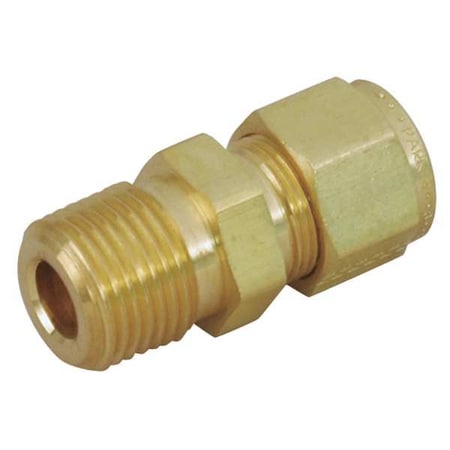 1/8" A-LOK x MNPT Brass Straight Connector
